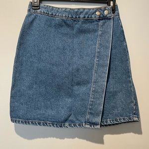 ASOS Denim wrap mini skirt - US size 4/small